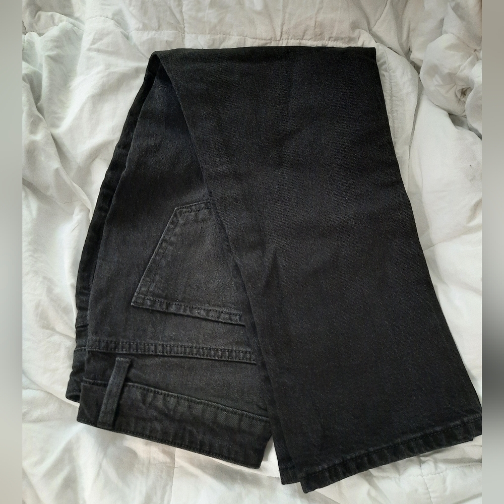 Time& Tru Size 8 Black High Rise Stretch Straight Women's Jeans - Picture 12 of 13